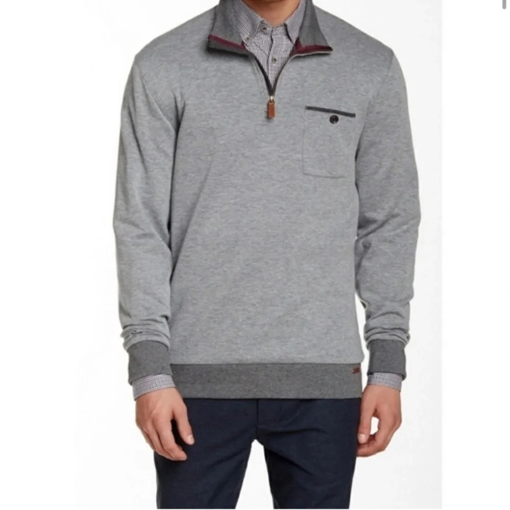 Ted Baker bevyhill quarter zip pullover sweater - Picture 1 of 13